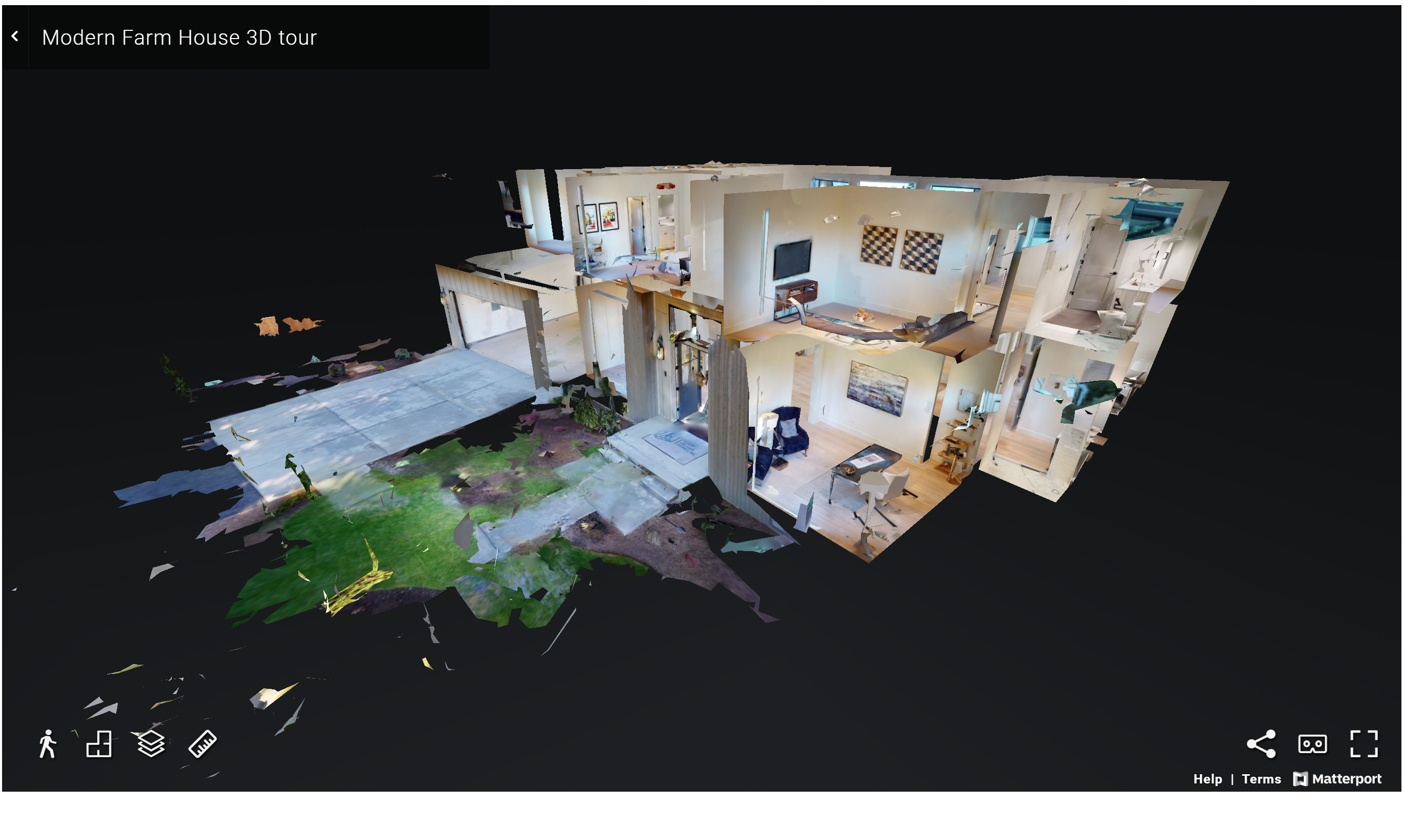 3D Virtual Tour Modern Farm House