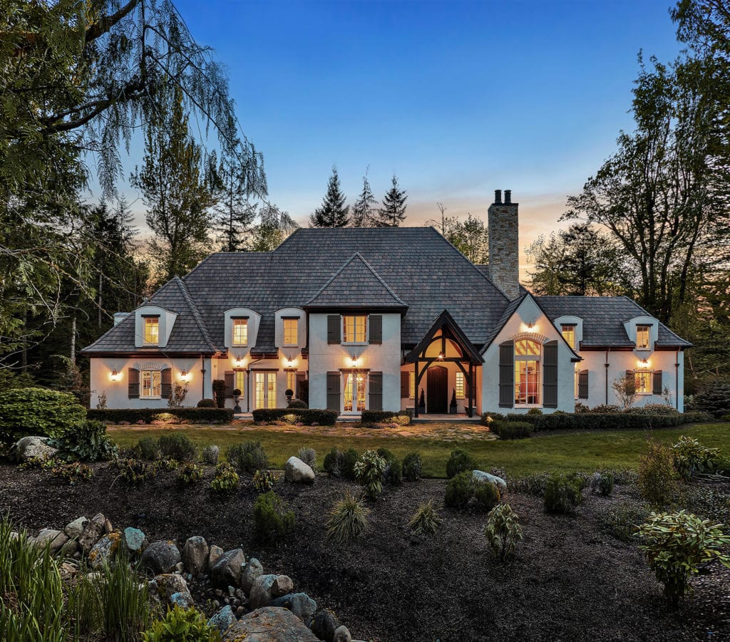 Exterior Architectural Photography and real estate photography of luxury home