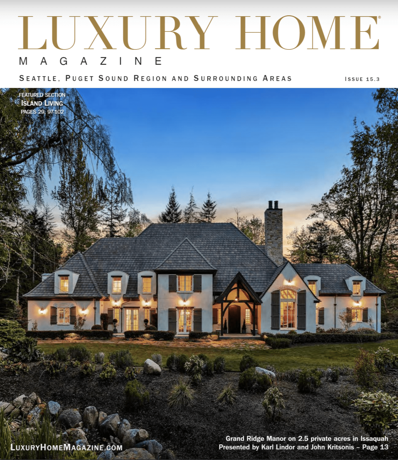 Beautiful Real Estate Photography worthy of Luxury Homes Magazine Cover
